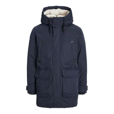 Image of Jack &amp; Jones Jjepolar Parka, Men&#039;s, Size: Medium, Dark navy