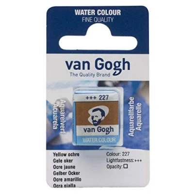 Image of Van Gogh Watercolour Half Pan Yellow Ochre Series 1