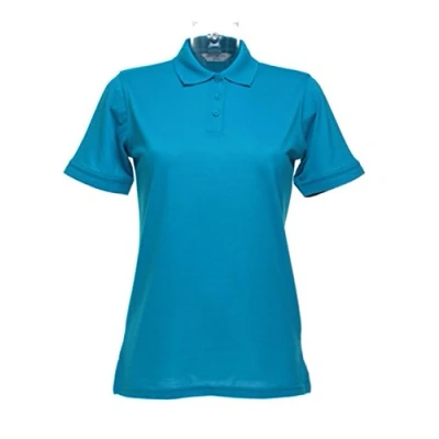 Image of Kustom Kit New Womens Klassic Polo Shirt with Superwash Turquoise Size 22
