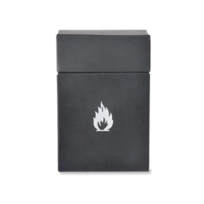 Image of Garden Trading Firelighter Box Crafted in Powder Coated Steel H20 X W14 D9cm