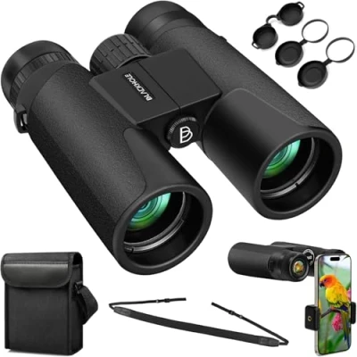 Image of Black hole 12x42 Binoculars High Power for Adults with FMC Lens Bird Watching Travel Stargazing Hunting Concerts,
