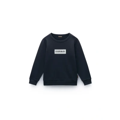 Image of Napapijri Chamois Unisex Sweatshirt for kids, Size: 4y, Blu marine