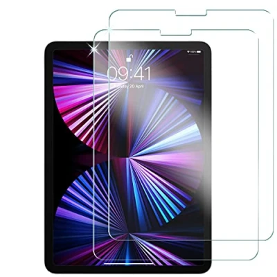 Image of TECHGEAR [2 Pack Glass Screen protector for iPad Air 2022, Pro 11 2022 2021 2020 2018, Genuine Tempered Protectors Compatible with 10.9&quot;, 2nd 3rd 4th Generation