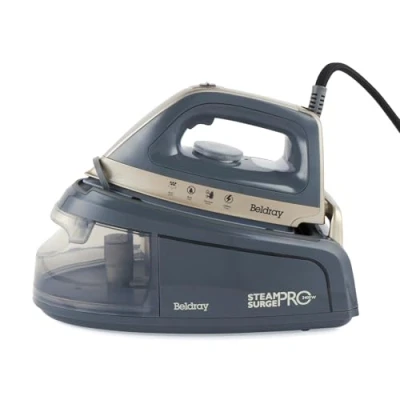 Image of Beldray BEL01137TT Titanium Steam Surge Pro Iron Station with XL 1.2L Water Tank, Ceramic Soleplate, Variable Temperature Control, Locking System, Anti Calc Function, 2400 W