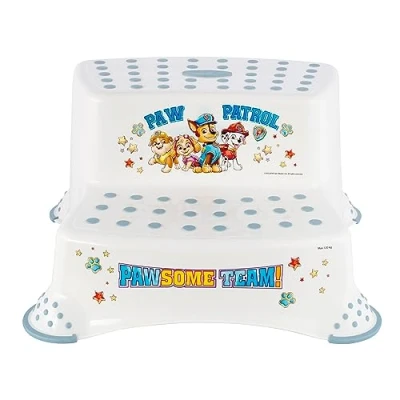 Image of keeeper Paw Patrol Two Step Stool, From Approx. 3 to 14 years, Anti Slip Function, Igor, White