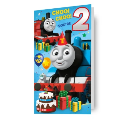 Image of Danilo Promotions,Multi,TH047 Official Thomas &amp; Friends Age 2 Birthday Card