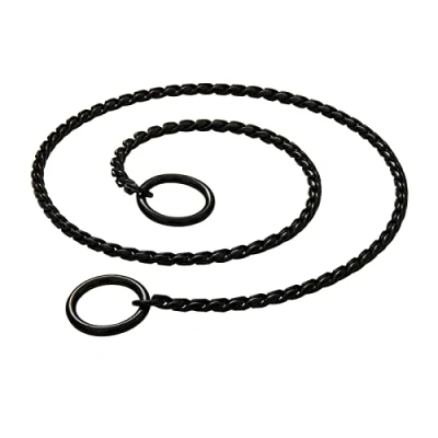Image of Chain Dog Training Choke, Stainless Steel Collar Chain. Strong, Durable, Weatherproof, Rustproof Metal Chain, Puppy Snake Pet Show Slip Collar，Collar For Walking