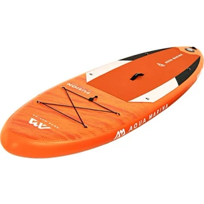 Image of Aqua Marina Fusion, Inflatable Stand Up Paddle Board (iSUP) Package, 330 cm Length, Orange