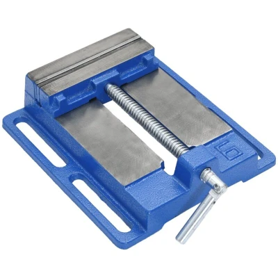 Image of vidaXL Drill Press Vise Blue 150 mm Cast Iron