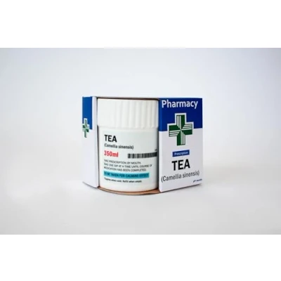 Image of Gift Republic GR330037 &quot;Tea&quot; Pill Pot Mug, White and Black, 350 ml
