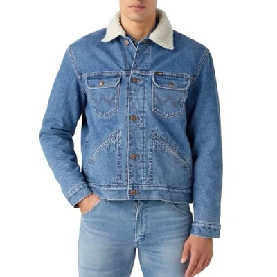 Image of Wrangler Sherpa Denim jacket, Men&#039;s, Size: 3XL, Wranch