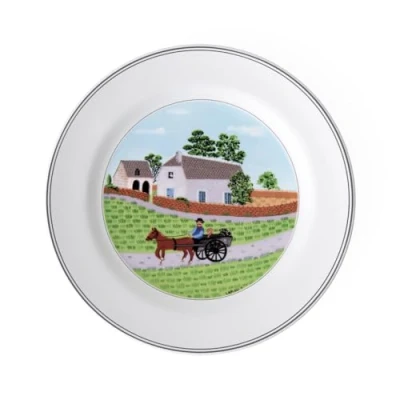 Image of Villeroy &amp; Boch Design Naif 27 cm Flat Plate, Farmer