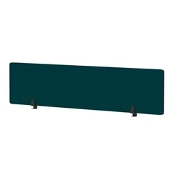 Image of Air Desktop Screen 1800x400mm Bespoke Maringa Teal Fabric