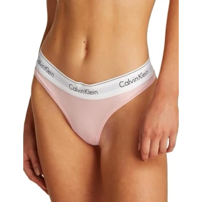 Image of Calvin Klein Underwear Thong ICON Thong, Women&#039;s, Size: Small, Buff pink