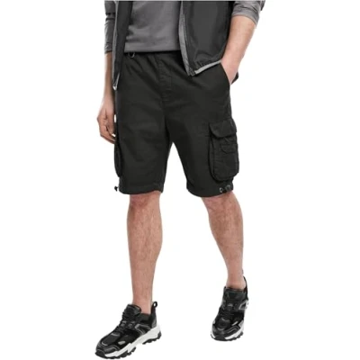 Image of Urban Classics Double Pocket Shorts, Men&#039;s, Size: 32, Black