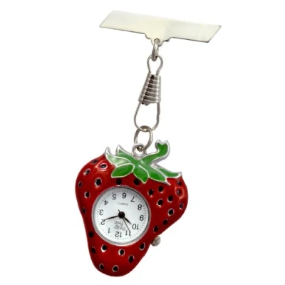 Image of Strawberry Fob Watch Great Midwife Nurse Gift Present