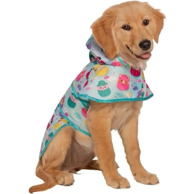 Image of Squishmallows Original Large Sized It’s Raining Squish Pet Raincoat Ultrasoft Official Jazwares Pets Apparel