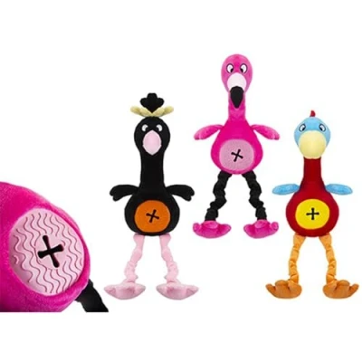 Image of Crufts Crazy Bird Treat Toy 1 Count Assorted Colors &amp; Designs Perfect For Dogs Puppies