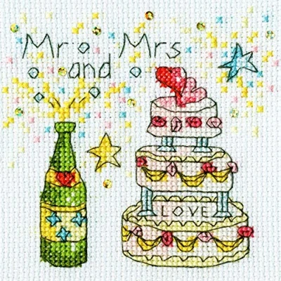 Image of Bothy Threads Cross Stitch Kit Greeing Card Cheers