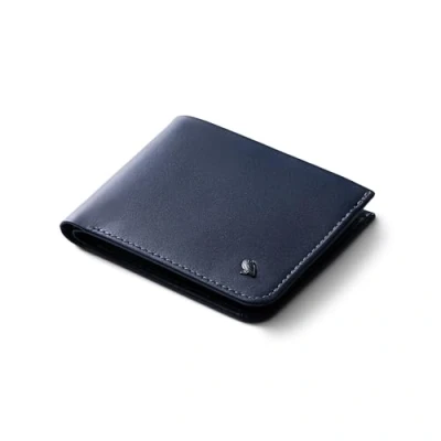 Image of Bellroy Hide &amp; Seek, Slim Leather Wallet, RFID Editions Available (Max. 12 Cards and Cash) Navy