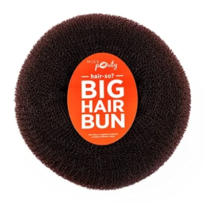 Image of Miss Pouty Hair Bun Maker Massive 6 Inch Donut Ring Style Fast with Doughnut (Brown)
