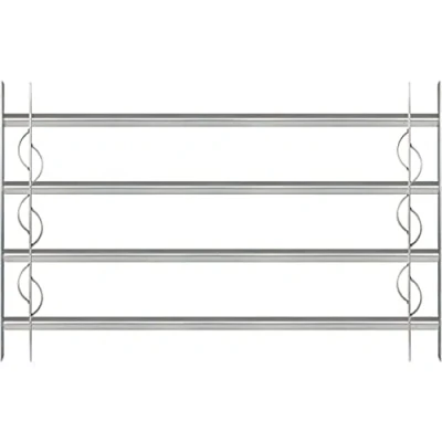 Image of Gah Alberts Secorino Style Window Grille Extendible Blue galvanised, 563660