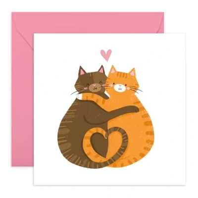 Image of Central 23 Anniversary Cards For Wife Husband Cats In Love Card Her Him Best Friend Cheeky Valentine Girlfriend Boyfriend Cat Gifts Women Comes With Fun Stickers