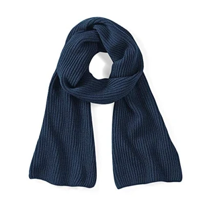 Image of Beechfield Unisex B469.FNA Metro Knitted Scarf Black, One Size