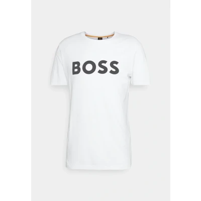 Image of BOSS Thinking Print Tshirt, Men&#039;s, Size: 4XL, White