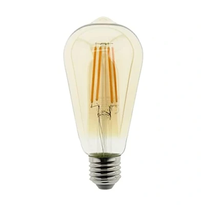 Image of Blaupunkt Vintage Filament LED Bulb ST64 E27 Amber Light 8W Room Lighting Replacement of 50W Warm White 2300K 806 Lumens Decorative Retro Class A+ Single Pack