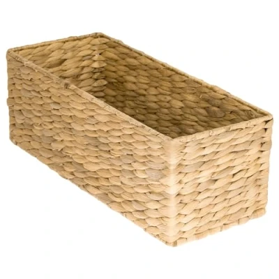 Image of HMF Bathroom Storage Basket, Natural, Water Hyacinth, 38 x 15 14 cm
