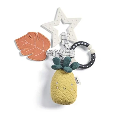 Image of Mamas &amp; Papas Linkie Teething Toy, Wildly Adventures, Pineapple