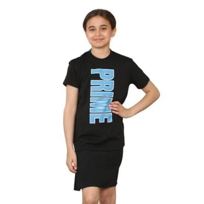 Image of True Face Kids Tshirt Prime Printed Drink Boys T Shirts Hydration Novelty Gift Girls Tee Top Black 7 8 Years