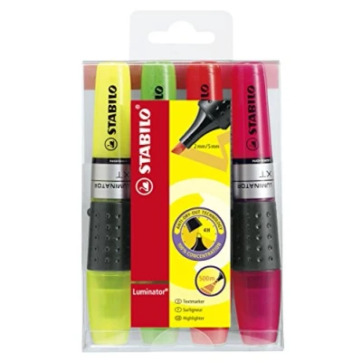 Image of Stabilo Luminator Broad Tip Highlighters (Pack of 4)