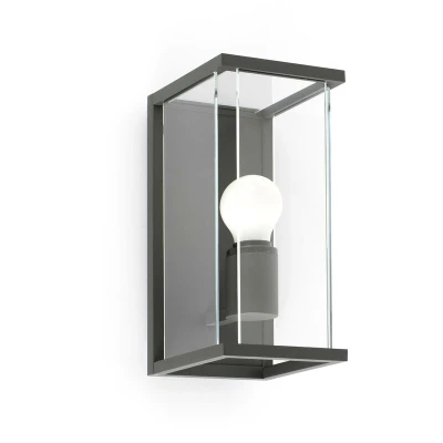 Image of Nala 1 Light Outdoor Wall Lantern Dark Grey IP54, E27