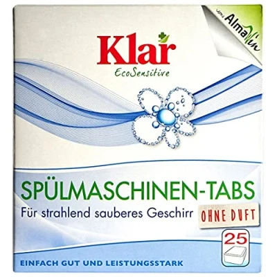 Image of Klar Dishwasher Detergent Tablets ECO, 25 Unscented Vegan, 500.0g