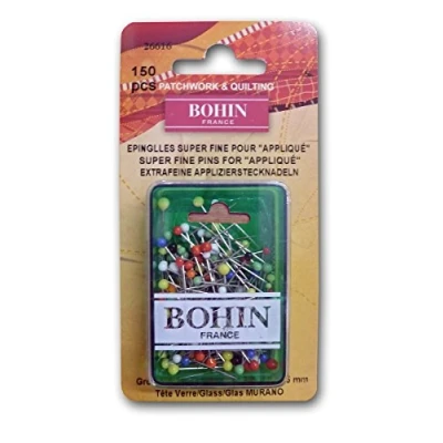 Image of Bohin Assorted Glass Head Pins, Metal, Multi Colour