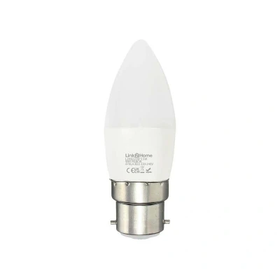 Image of Link2Home B22/40W Equivalent WiFi LED Lamp, Smart Light Bulb with RGB Multicolour Settings, Dimmable Compatible Alexa and Google Voice Control