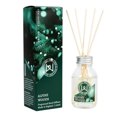 Image of WAX LYRICAL 100ml Winter Festive Fragrance Reed Diffuser (Alpine Woods 100ml)