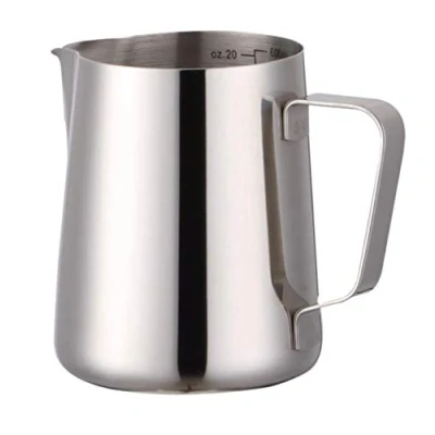 Image of VIA CREMA Stainless Steel Milk Frother Jug for Coffe Machine Frothing Pitcher Coffee