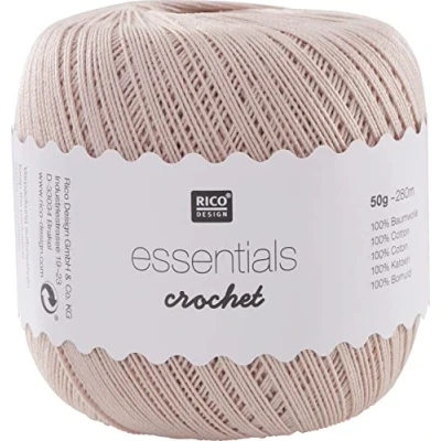 Image of Rico Design ESSENTIALS CROCHET POWDER, 100% Cotton, 7.5 x 8 cm