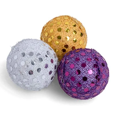 Image of Petface Glitter Balls Cat Toy (Pack of 3)