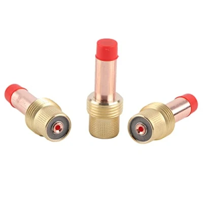 Image of Hilitand 3 Pcs Tig Welding Gas Lens 45V26 Collet Body for Torch WP 17 18 26 2.4mm