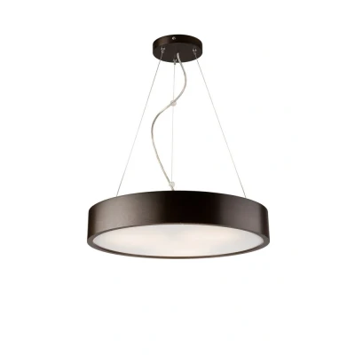 Image of Cylindrical Pendant Ceiling Light Wenge, 3x E27