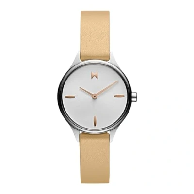 Image of MVMT Analogue Quartz Watch for Women with Camel Brown Leather Strap 28000279 D