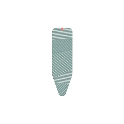 Image of Joseph Flexa Replacement Elasticated Ironing Board Cover, Linear Grey pattern, Padded 4 mm foam, Easy Quick Fit for Boards 135 cm x 45