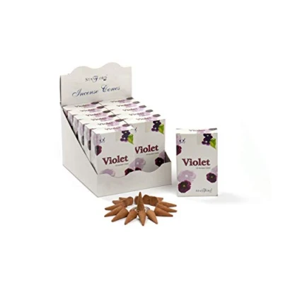 Image of Stamford Violet Incense Cones, 15 Cones x 12 Packs