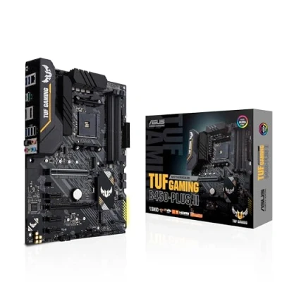 Image of Asus TUF GAMING B450 PLUS II, AMD B450, AM4, ATX, 4 DDR4, XFire, HDMI, DP, RGB Lighting, M.2