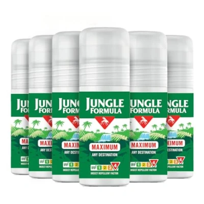 Image of Jungle Formula Maximum Insect Repellent Roll on Bundle (Pack of 6 x 50ml) Level Protection Against Mosquitoes Long Lasting