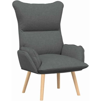 Image of vidaXL Relaxing Chair Dark Grey Fabric